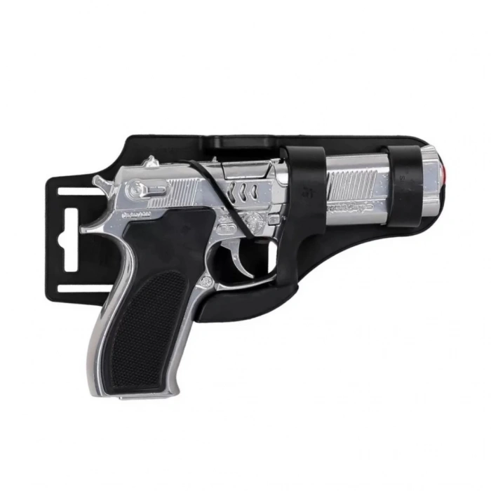 Eğitici Oyuncak  Metal Oyuncak Tabanca Krom Seri 23