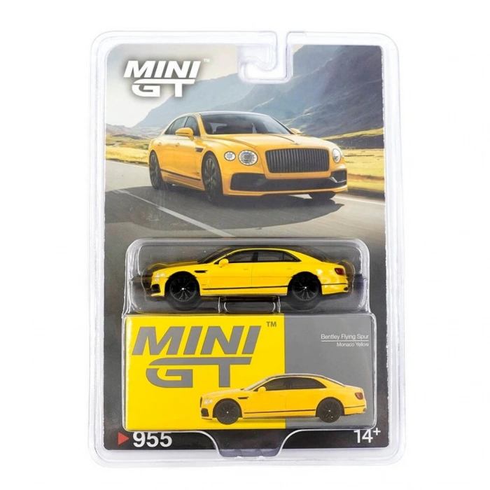 Eğitici Çocuk Mini GT 1/64 Bentley Flying Spur Monaco Yellow - Blister Paket
