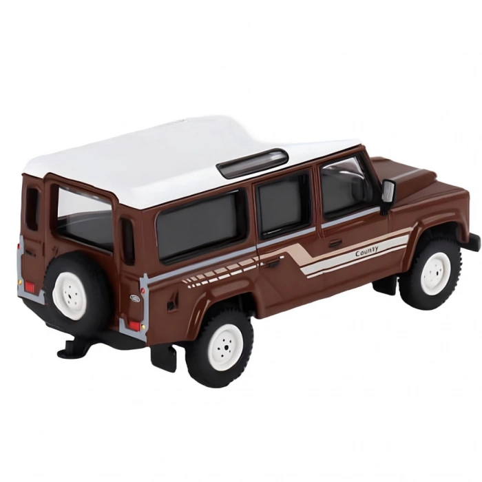Çocuk Mini GT 1/64 Land Rover Defender 110 1985 County Station Wagon Russet Brown