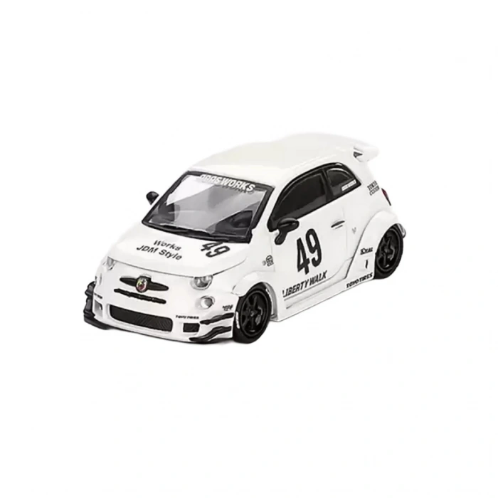 Eğitici Çocuk Mini GT 1/64 LB-WORKS x Abas Works ABARTH 595 Gara White - Blister Paket