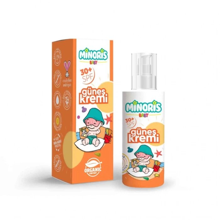 Çocuk Minoris Baby Organik Güneş Koruyucu Sprey Krem 30 SPF 150ml