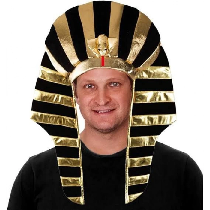 Çocuk Mısırlı Tutankamon Şapkası Kobra Yılan Figürlü