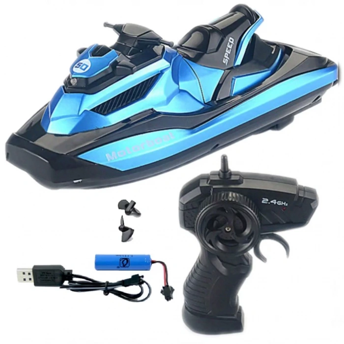 Eğitici Oyuncak   Motorboat 2.4 Ghz Kumandalı Full Fonksiyon Jet Ski