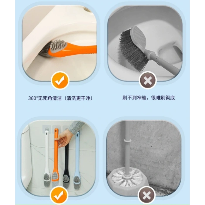 Eğitici Oyuncak Ördek Tasarımlı Silikon Tuvalet ve İnce Detay Fırçası