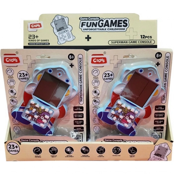 Basit komutlarla dikkat gelişimini destekleyen mini oyun konsolu