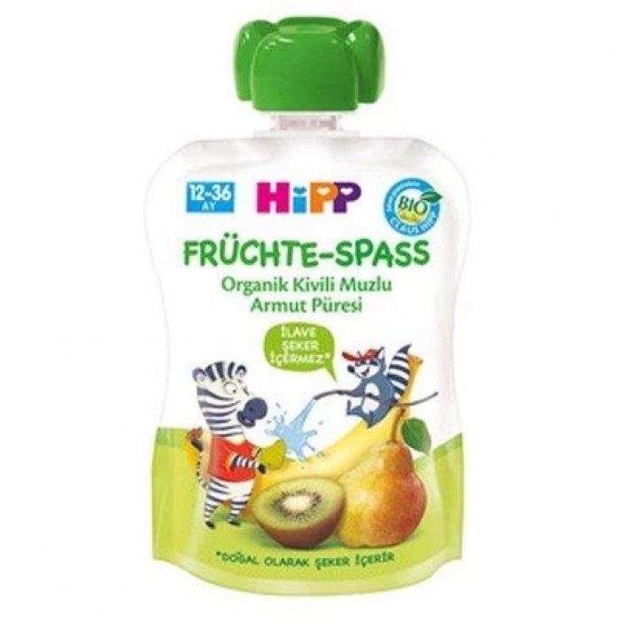 Çocuk  p Organik Kivili Muzlu Armut Püresi 100 Gr