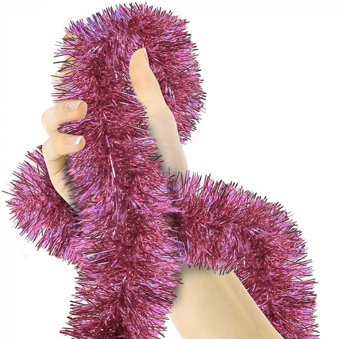 Çocuk Parti İçin Sim Süs 2 Metre Uzunluk 6 cm Genişlik Pembe Renk İthal