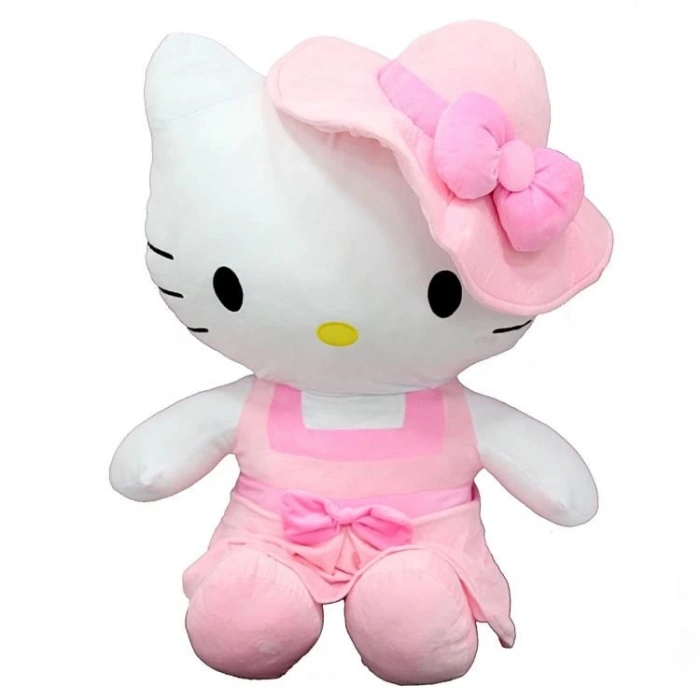Çocuk Peluş Hello Kitty Elbiseli Şapkalı 36 cm