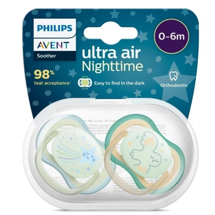 Çocuk Philips Avent Ultra Air Gece Emzik 0-6 Ay Erkek