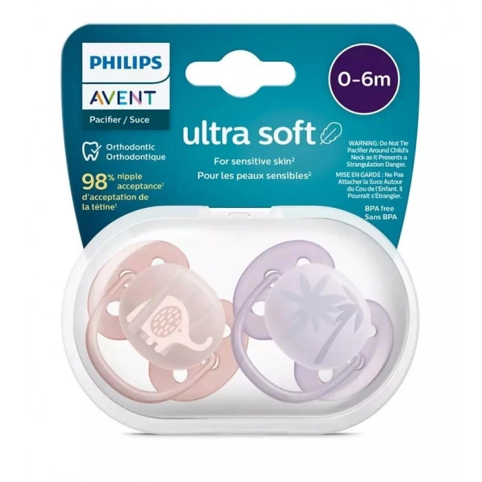 Çocuk Philips Avent Ultra Yumuşak Emzik 0-6 Ay Kız