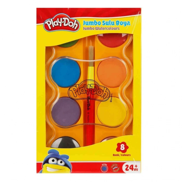 Çocuk Play-Doh Jumbo Sulu Boya 8 Renk