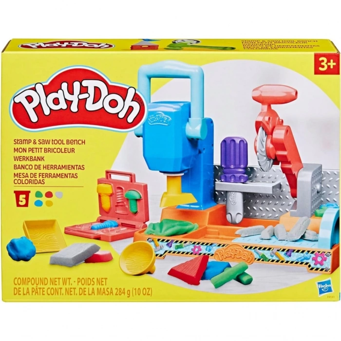 Çocuk Play-Doh Stamp n Saw Tool Bench