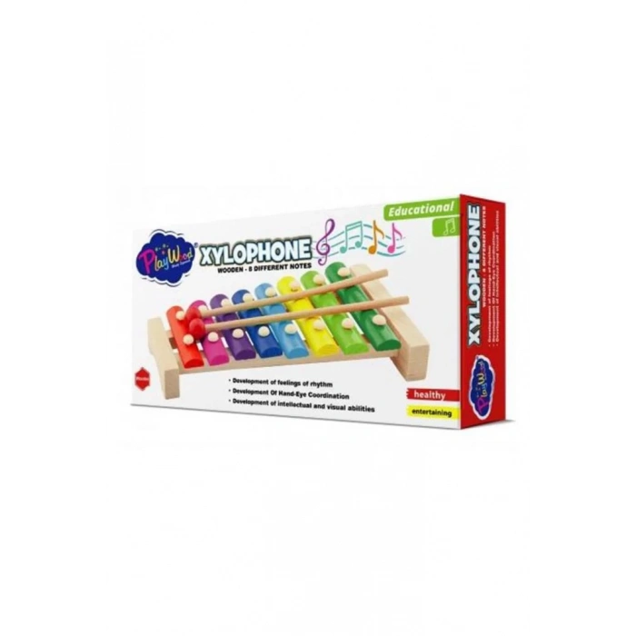Çocuk PlayWood Ahşap 8 Farklı Notalı Ksilofon 405