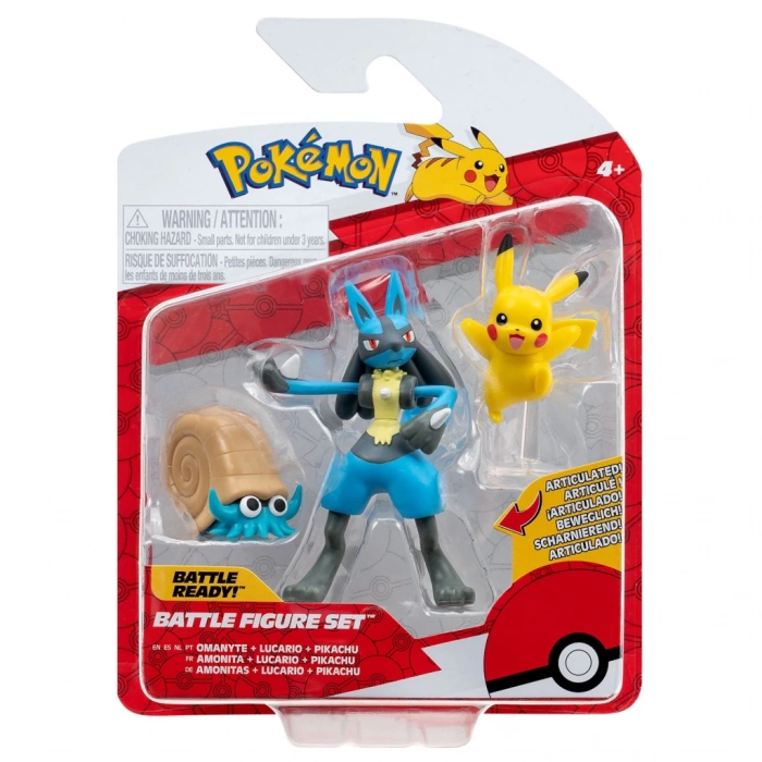 Çocuk Pokemon Battle 3lü Figür Seti
