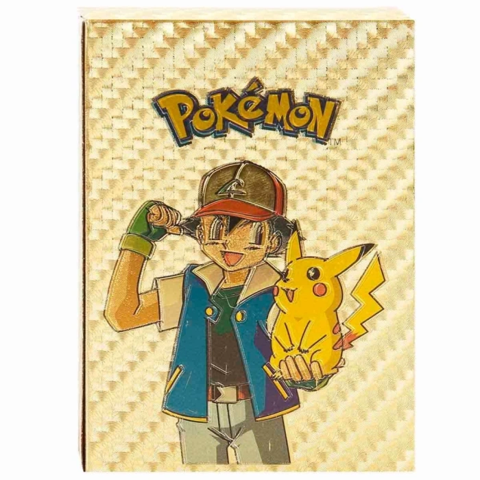 Çocuk Pokemon Starter Kartları Gold 55li Paket
