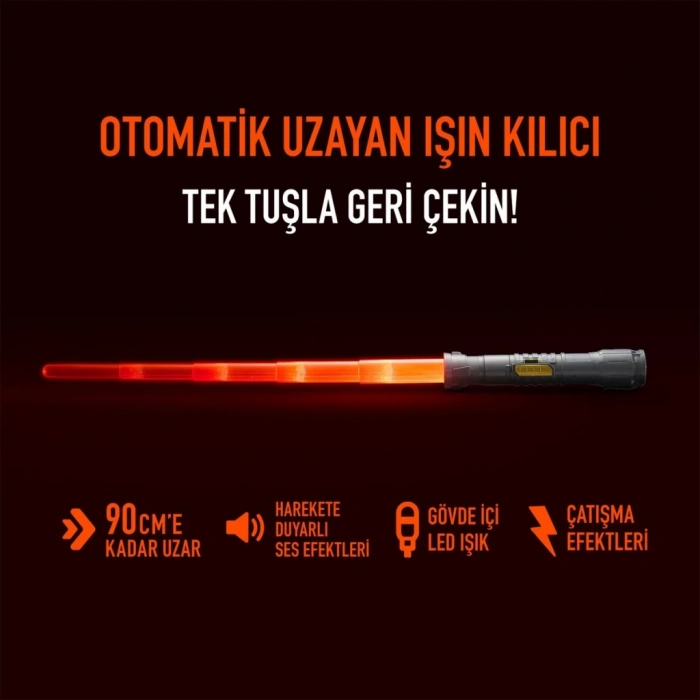 Çocuk Power Saber Işın Kılıcı Kırmızı