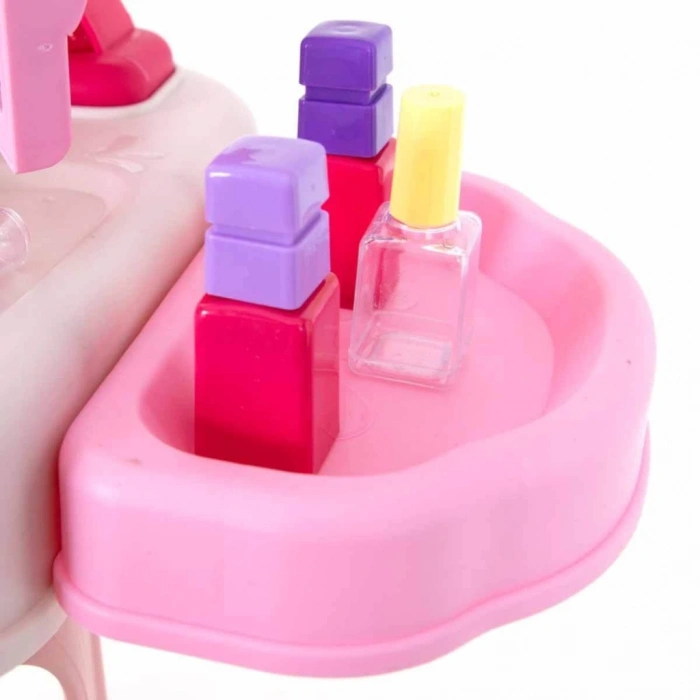 Çocuk Pretty Pinky Işıklı ve Sesli Makyaj Masası Oyun Seti