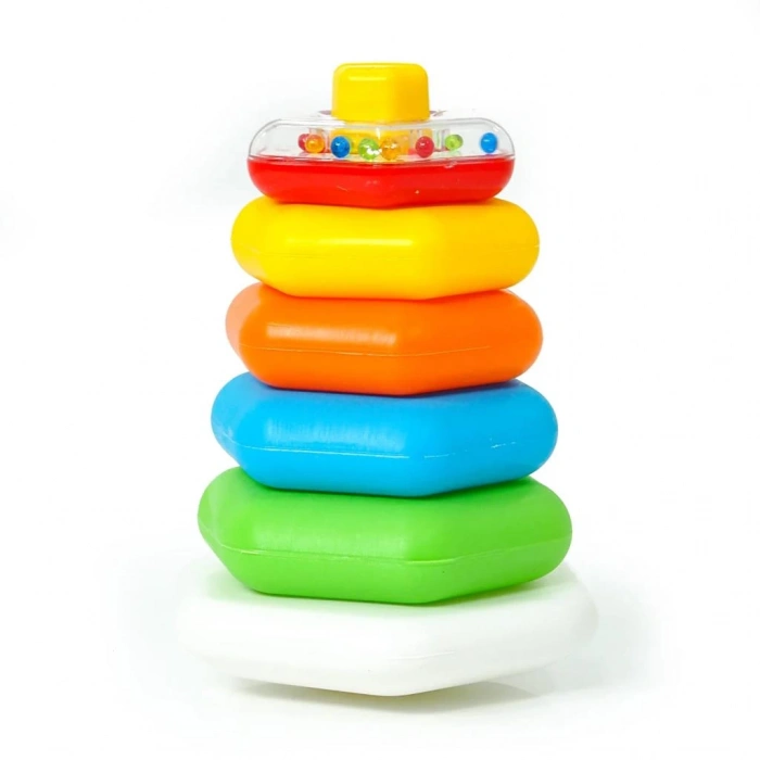 Çocuk Renkli Altıgen Halkalar Çıngıraklı AE-1510