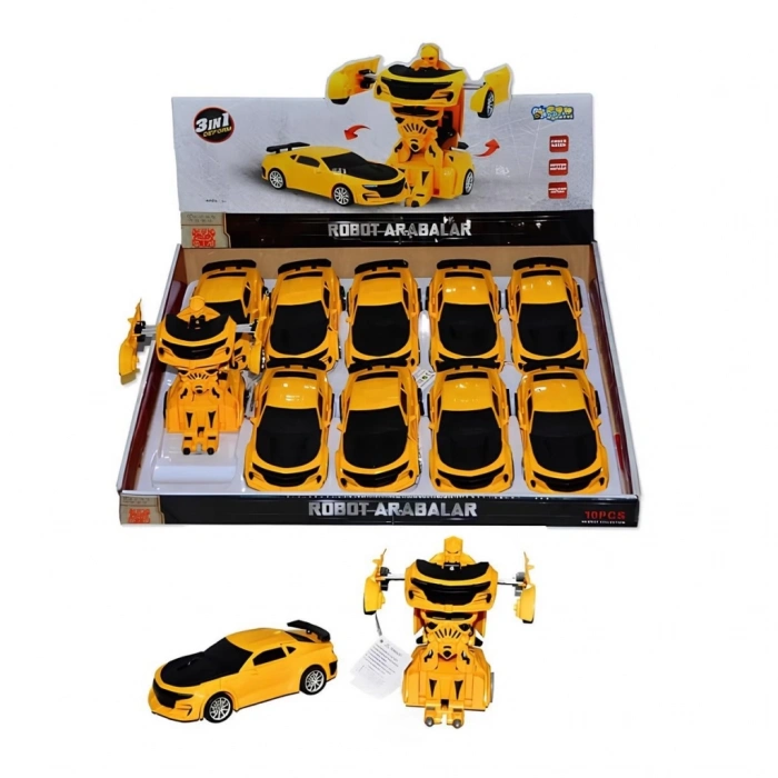 Çocuk Robot Olan Araba Sarı CN1997