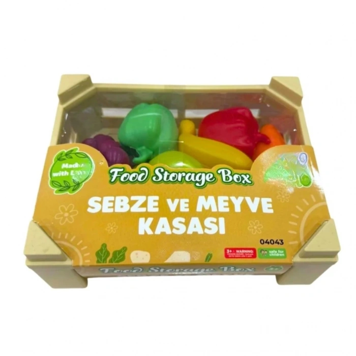 Eğitici Çocuk Sebze Meyve Kasası