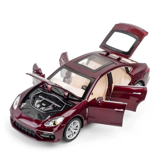 Çocuk Şeffaf Kutulu Metal Porsche