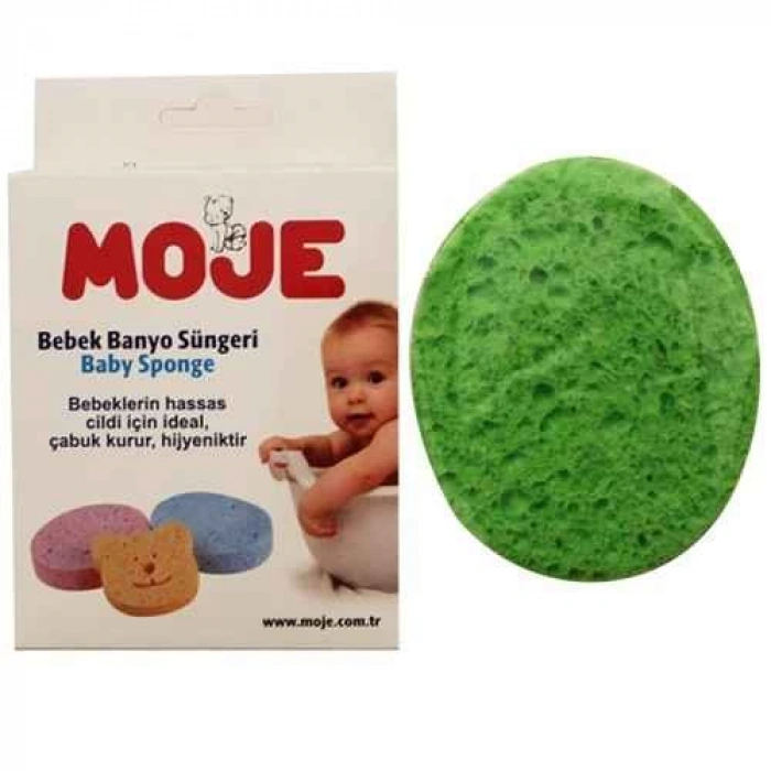 Çocuk Selülozik Bebek Banyo Süngeri Yeşil