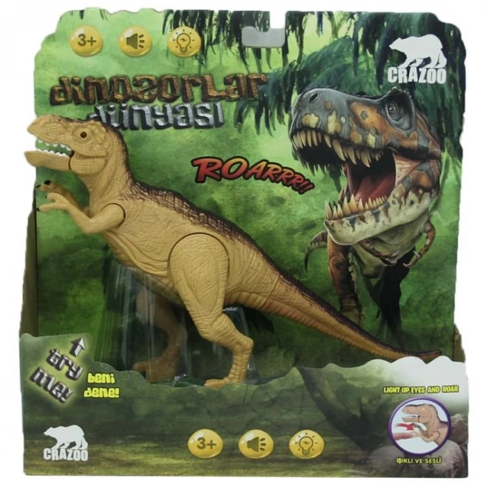 Çocuk Sesli Işıklı Dinazor Figürü
