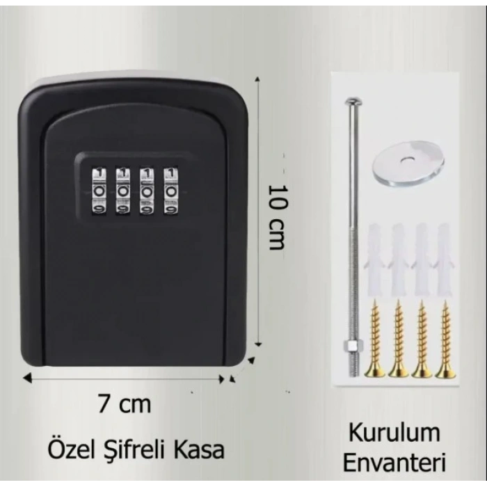 Nessiworld Şifreli Anahtar ve Eşya Saklama Güvenlik Kasası