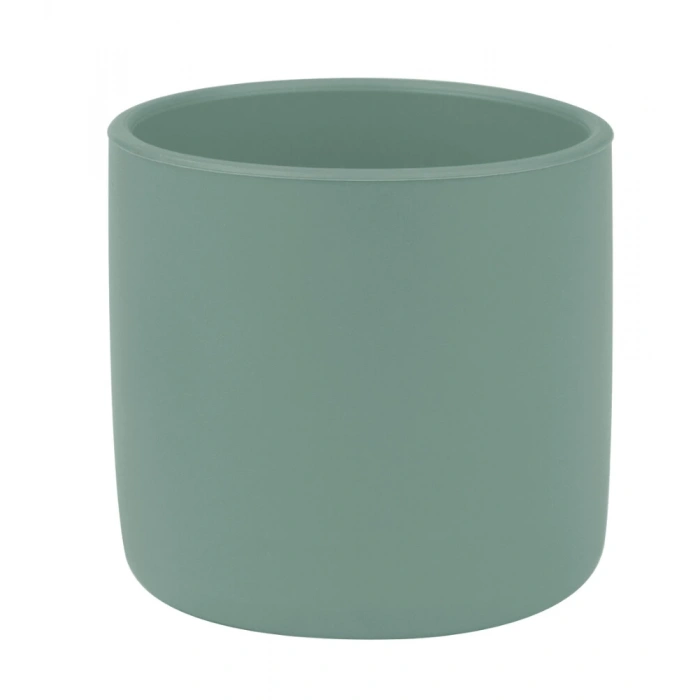 Silikon Mini Bardak Aqua Green Bebek İçin Eğitici ve Kolay Kavranan Bardak