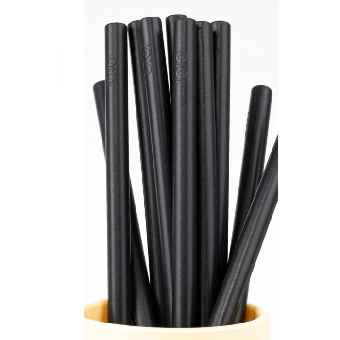 Çocuk Silikon Pipet 10lu Bitter Black