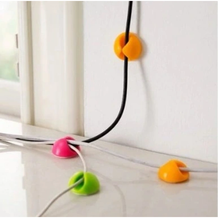 Eğitici Oyuncak Siyah Beyaz Kablo Sabitleme Klipsi 10 lu