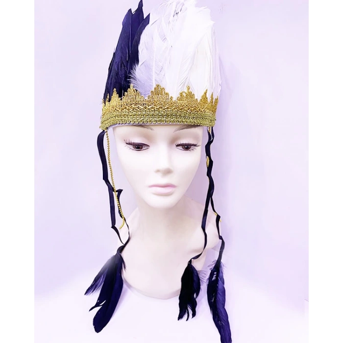 Tüylü Kızılderili Başlığı – Etkileyici ve Eğlenceli Tasarım