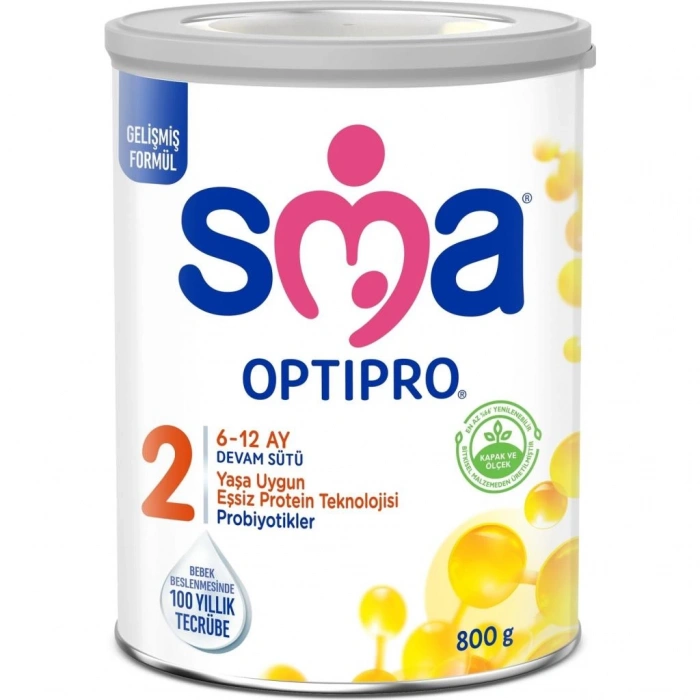 Çocuk SMA Optipro Probiyotik 2 Bebek Devam Sütü 6-12 Ay 800 Gr