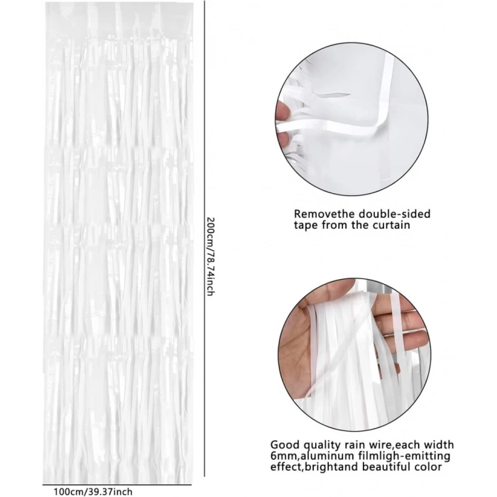 Eğitici Oyuncak Soft Beyaz Renk Duvar ve Kapı Perdesi İthal 100x200 cm