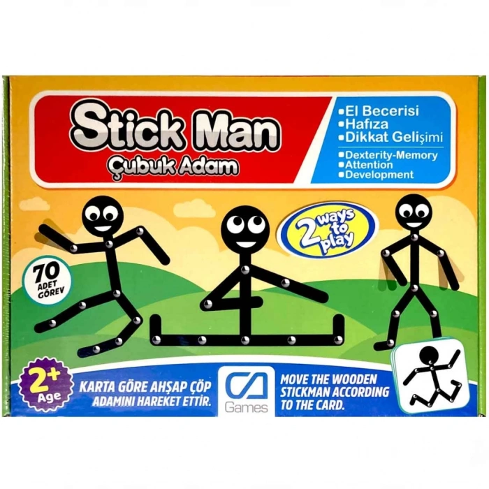Stick Man Çubuk Adam Kutu Oyunu Çocuk Gelişimine Destek Stratejik Oyun