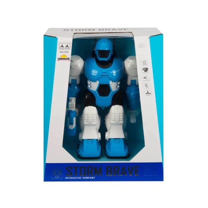 Çocuk Storm Brave Sesli ve Işıklı Robot 25 cm