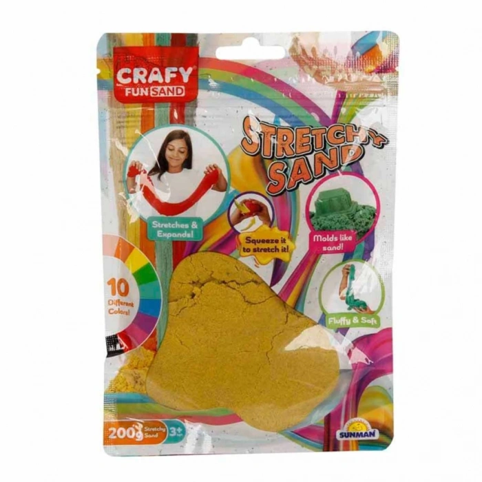 Çocuk Streç Oyun Kumu Sarı 200 gr
