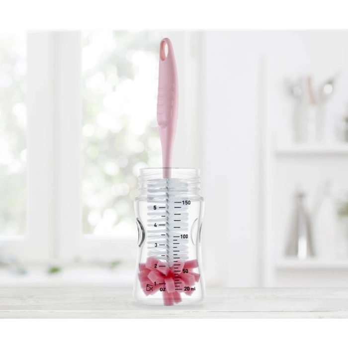 Çocuk Süngerli Biberon Fırçası 776 Pembe