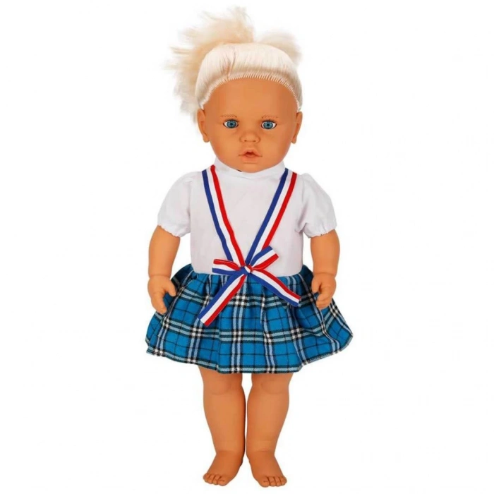 Çocuk Sunman Lila Sesli Saçlı Et Bebek