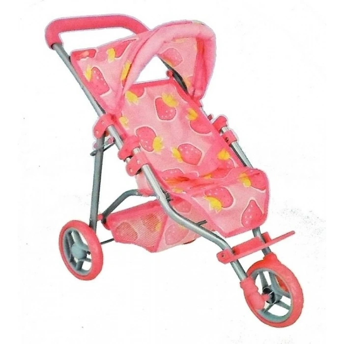 Çocuk Sunman Tenteli 3 Tekerlekli Metal Puset