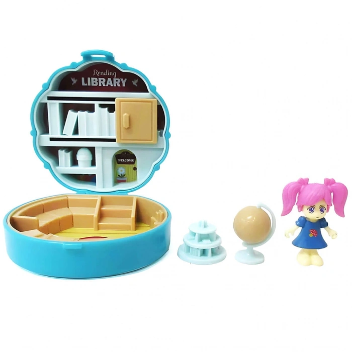  Taşınabilir Dollhouse Mini Figür Sürpriz Paket