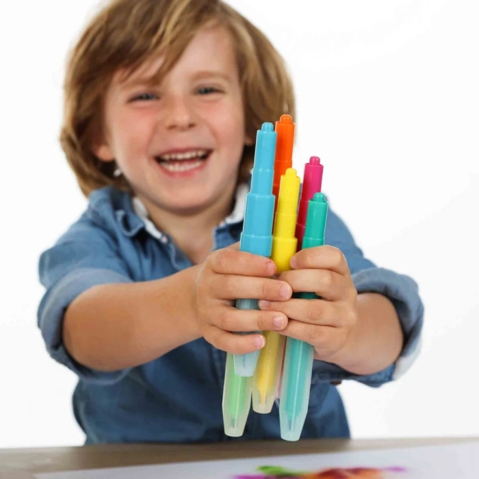 Eğitici Çocuk Üflemeli Yıkanabilir Kalemler
