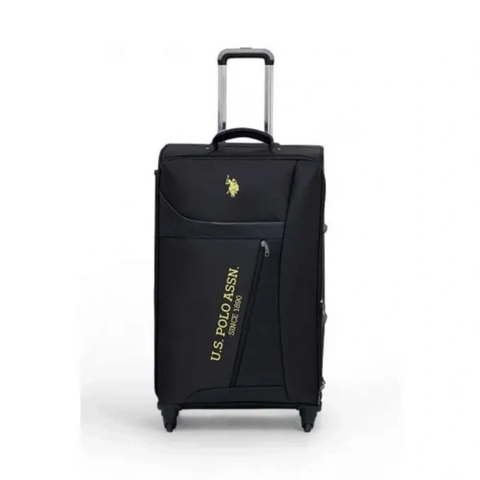 Çocuk U.S. Polo Assn. Siyah Kumaş Unisex Kabin Boy Valiz