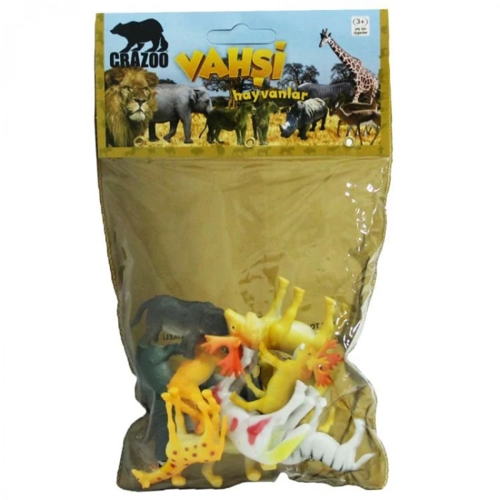 Çocuk Vahşi Hayvanlar Poşetli