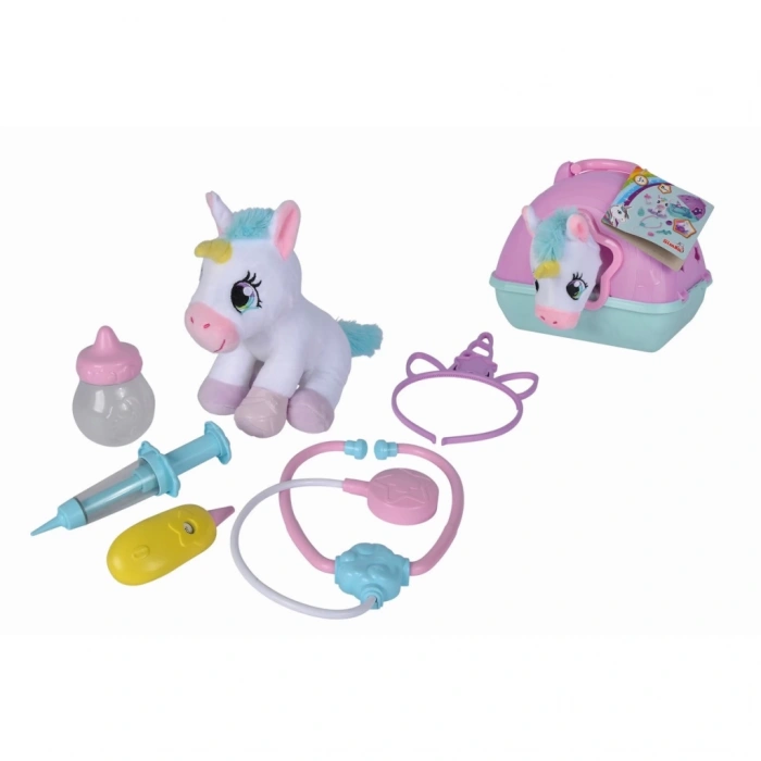Çocuk Vet Case with Plush Unicorn