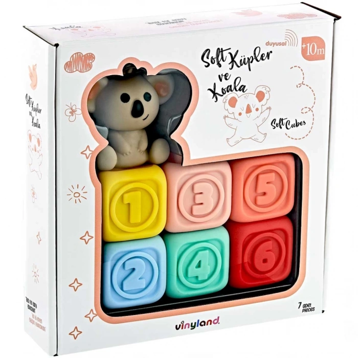 Çocuk Vinyland Soft Aktivite Küpler Koala 7li Set 661914