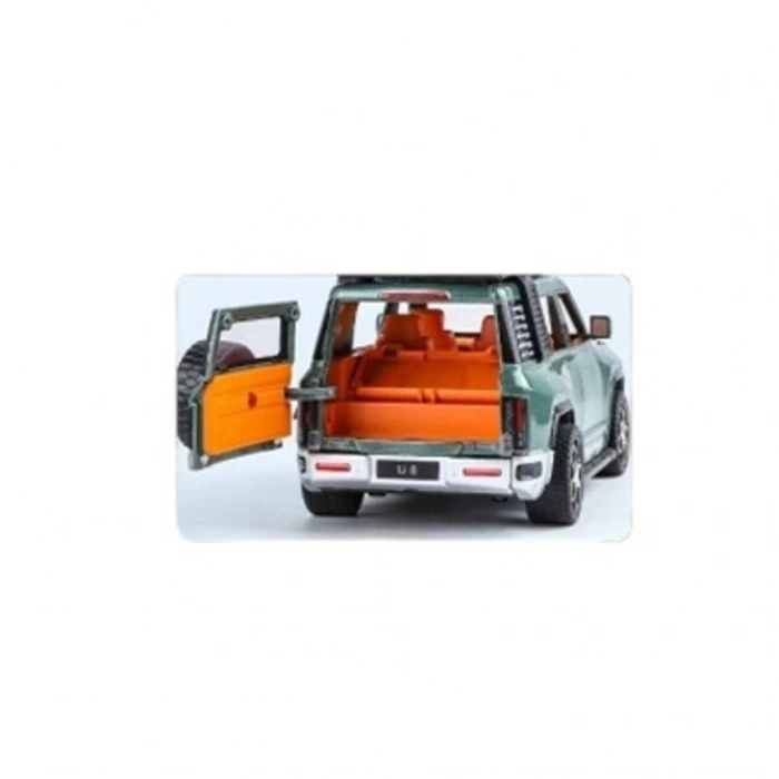 Eğitici Oyuncak  XHD-B2432 -Vardem Çek Bırak  Işıklı ve Sesli Kapıları Açılan Lr Jeep 1:24