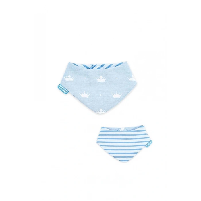 Çocuk Yenidoğan Fular Önlük 515 Mavi