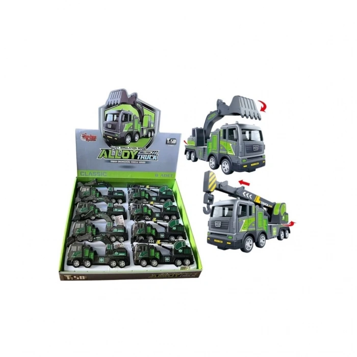 Eğitici Çocuk YH-711-50A SÜRTMELİ METAL 1:50 FÜME VİNÇ VE