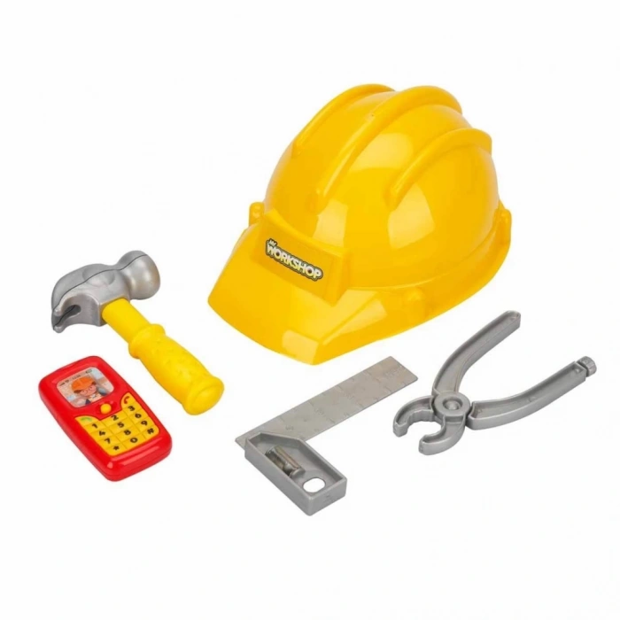 Eğitici Çocuk  Oyuncak Zapp Toys Baretli Tamir Seti 5 Parça